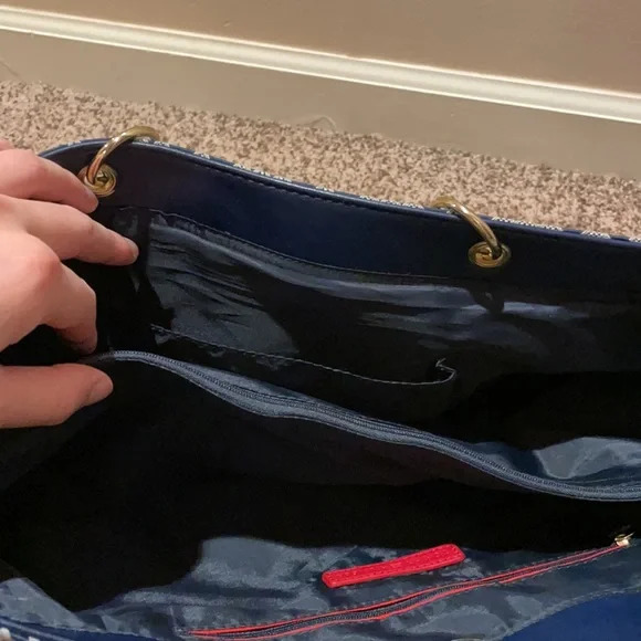 TOMMY HILFIGER blue purse - Picture 2 of 3